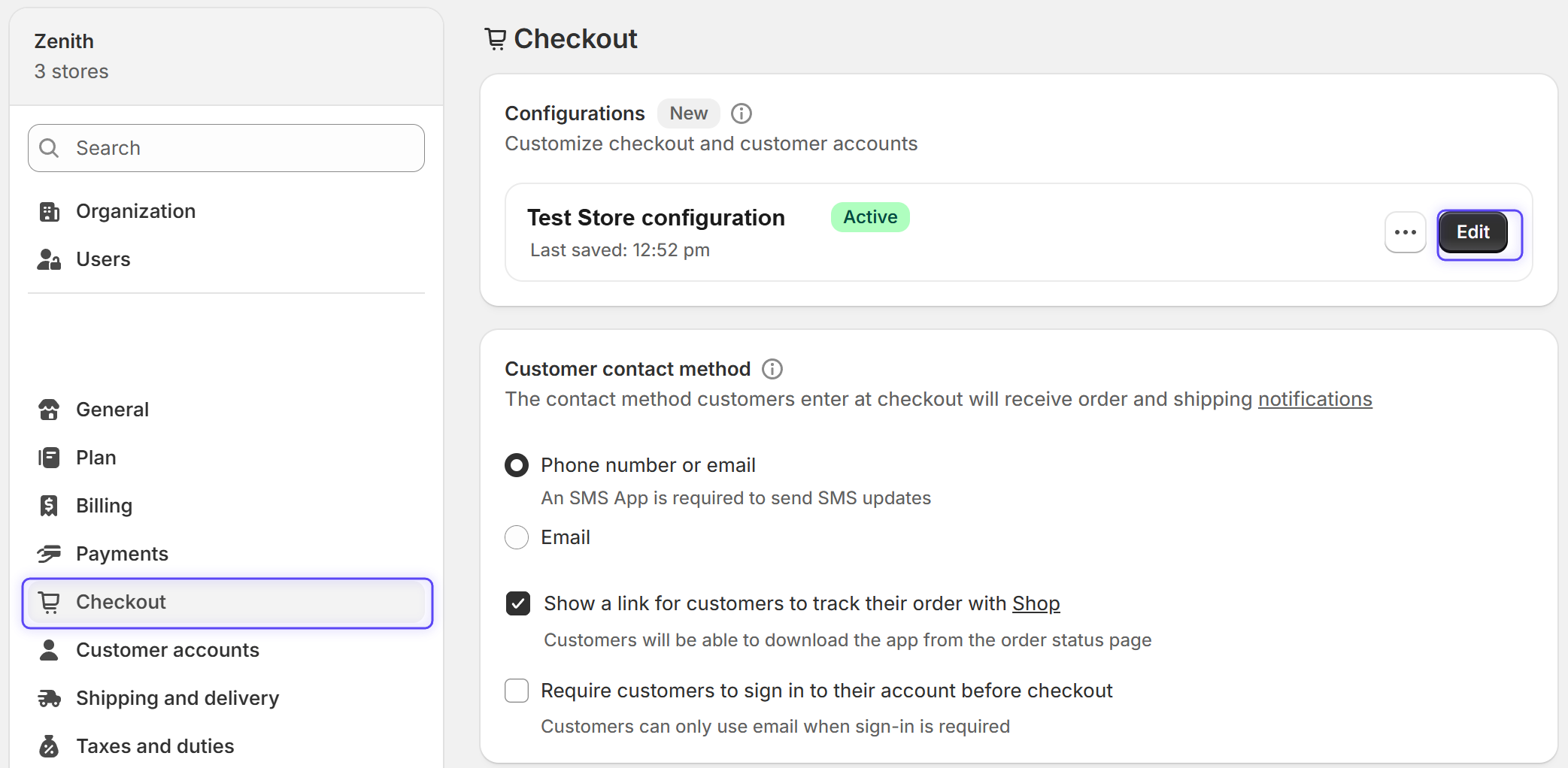 Step 2: Open the checkout editor